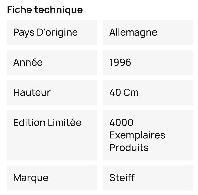 Steiff Spielzeuge: Ours Steiff réplique dun ours de 1921 – Gebraucht aus Cormondrèche von psimeone 1