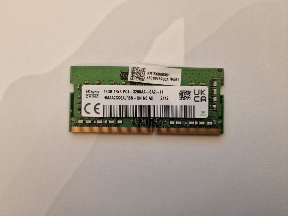 16 GB Ram DDR4-Ram, Hynix, SODIMM (Gebraucht) in Buchrain für CHF 80 ...