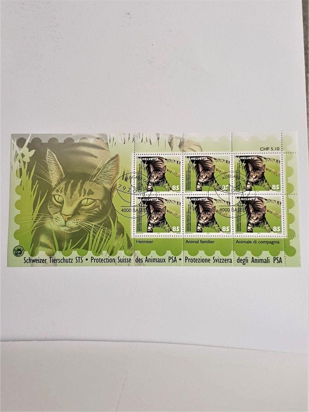 Alle Briefmarken: (156) Sondermarke "Schweizer Tierschutz" – Gebraucht aus Schwarzhäusern von Inot3