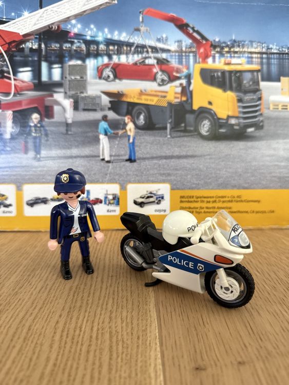 Faszinierend Playmobil Motorrad Polizei Ebenbild