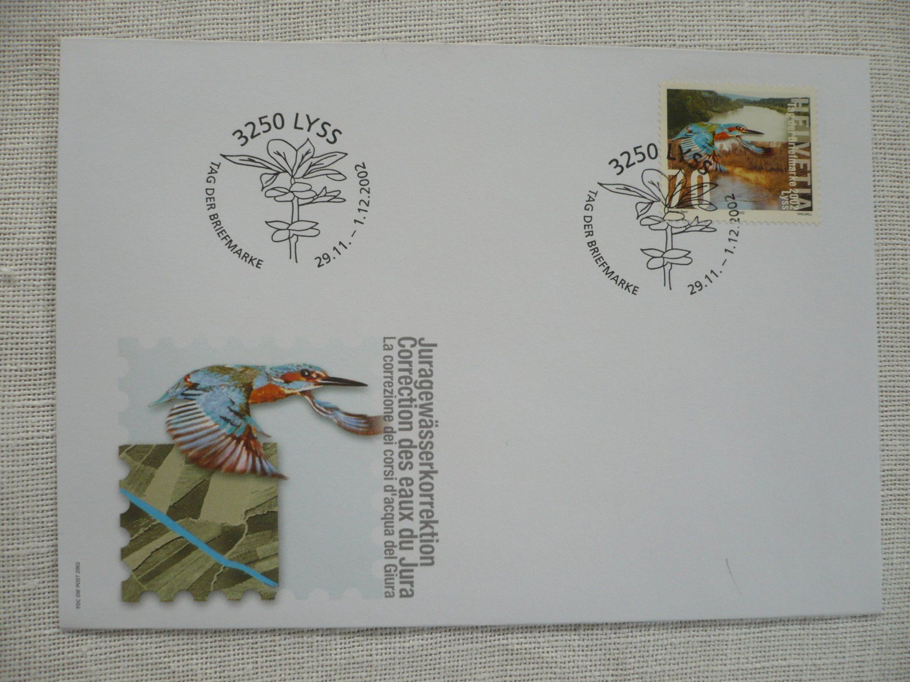 Alle Briefmarken: 2002 Tag der Briefmarke, Lyss – Gebraucht aus Zürich von saltandpepper008