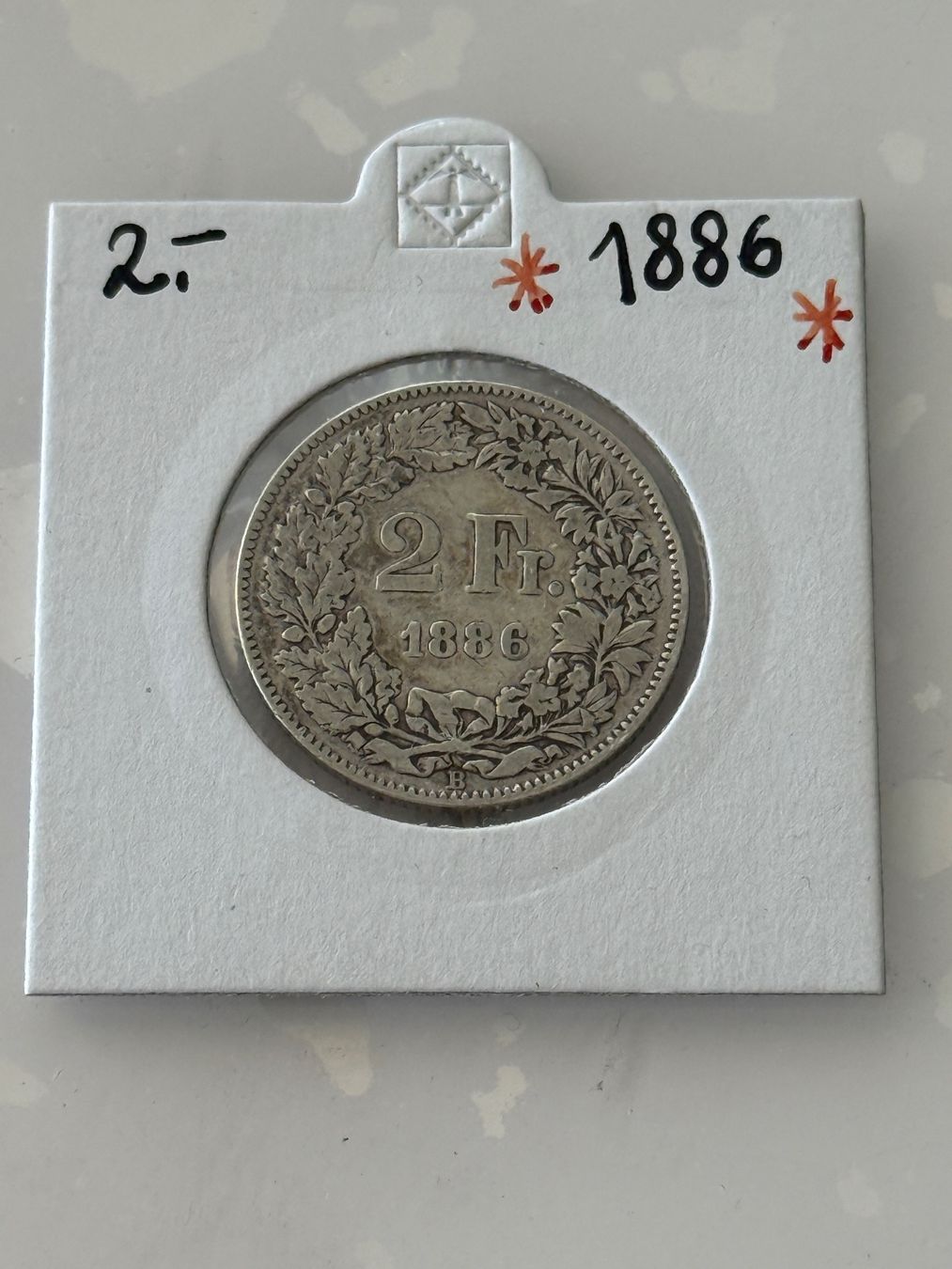 Tutti le monete: 2 Franken 1886  Rar – Usato da Wallisellen venduto da SWISS_SILVER1