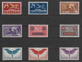1923-1924 : Flugpost Ausgaben, postfrisch ** KP 550.--