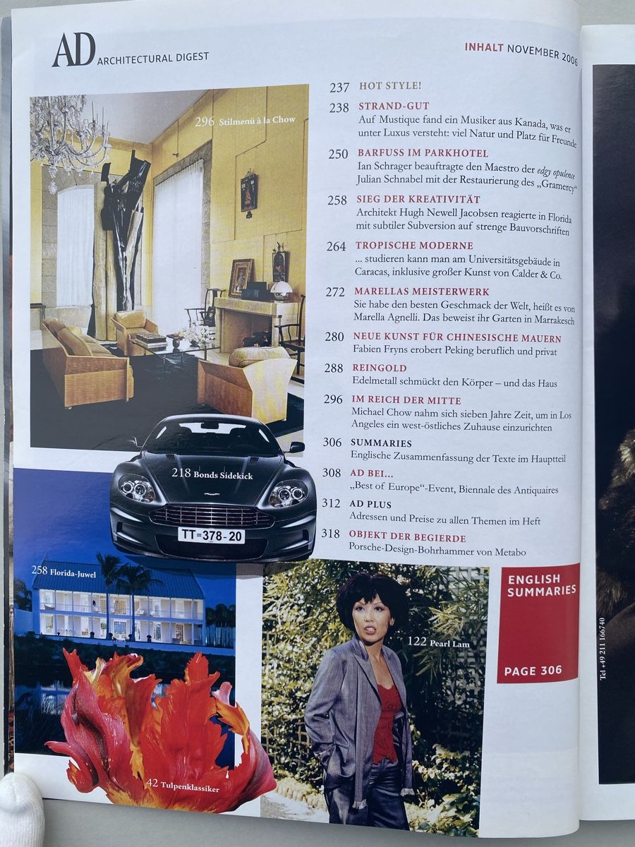 Riviste & Magazine: AD Architectural Digest Magazine - November 2006 Issue! – Usato da Zürich venduto da lesgarcons 2