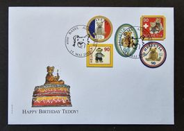 CH-Z 1054-1058 FDC/100 Jahre Teddybär 15. Mai 2002