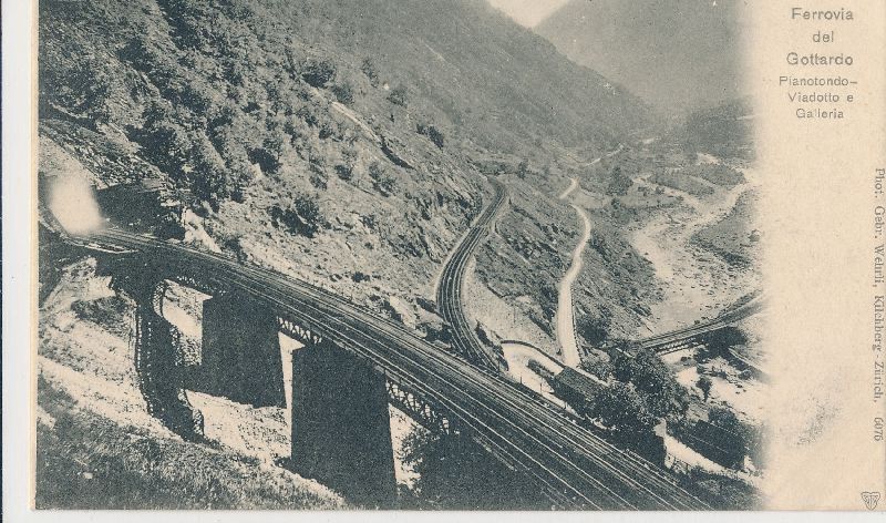 Cartoline postali: Pianotondo Viadukt + c1900 – Usato da Emmenbrücke venduto da teestube