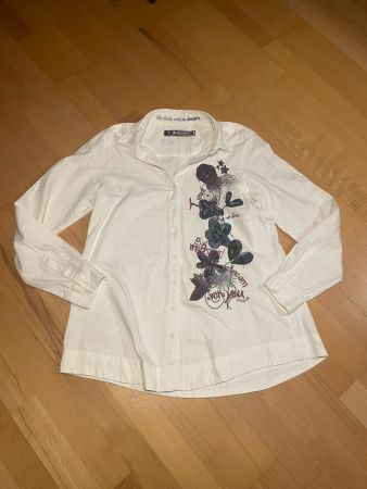 Desigual Bluse, Gr. M, weiss, Rainbow Collection, Dream