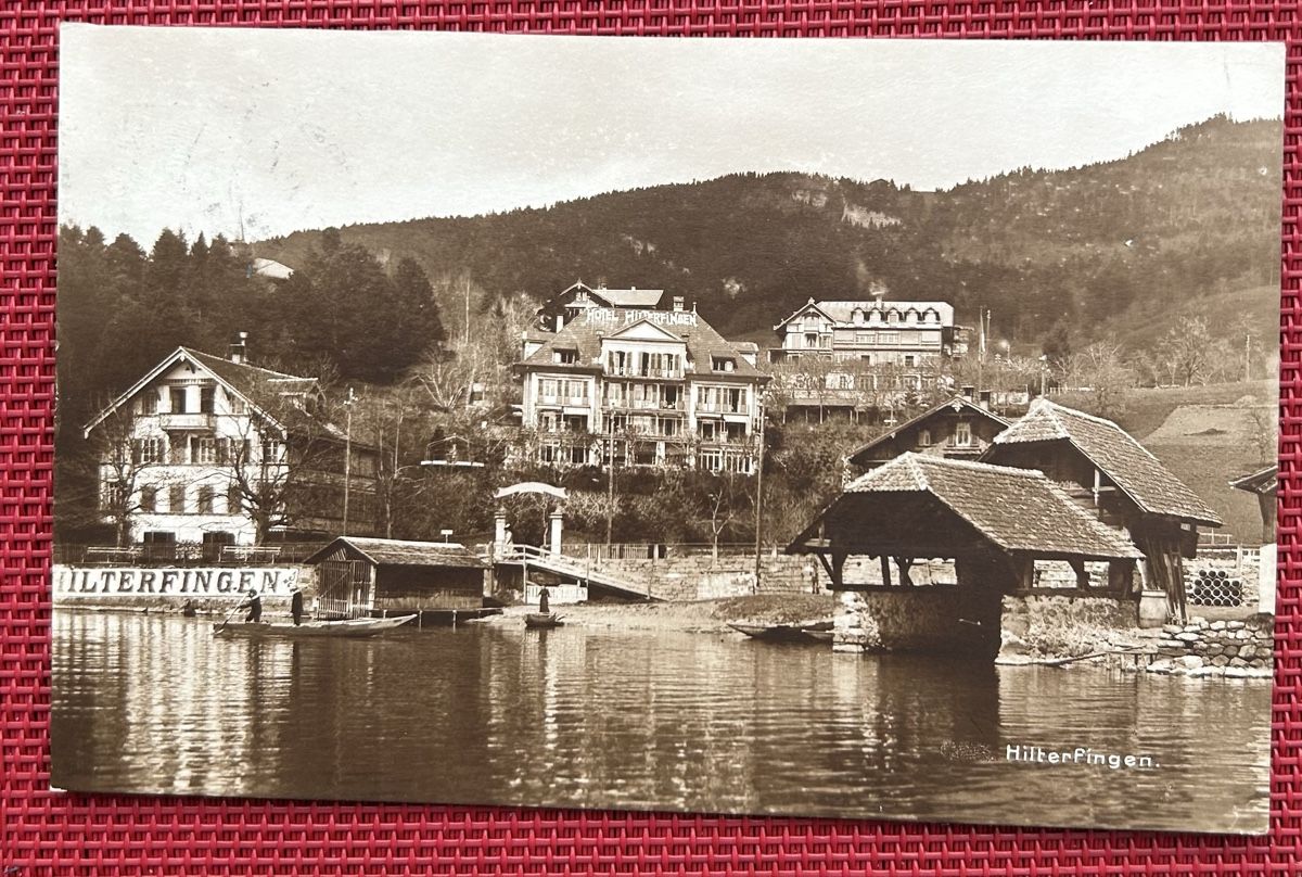 Ansichtskarten: Fotokarte Hilterfingen  – Gebraucht aus Horw von Tellbub