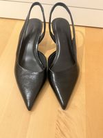 Slingback Pumps schwarz Grösse 37