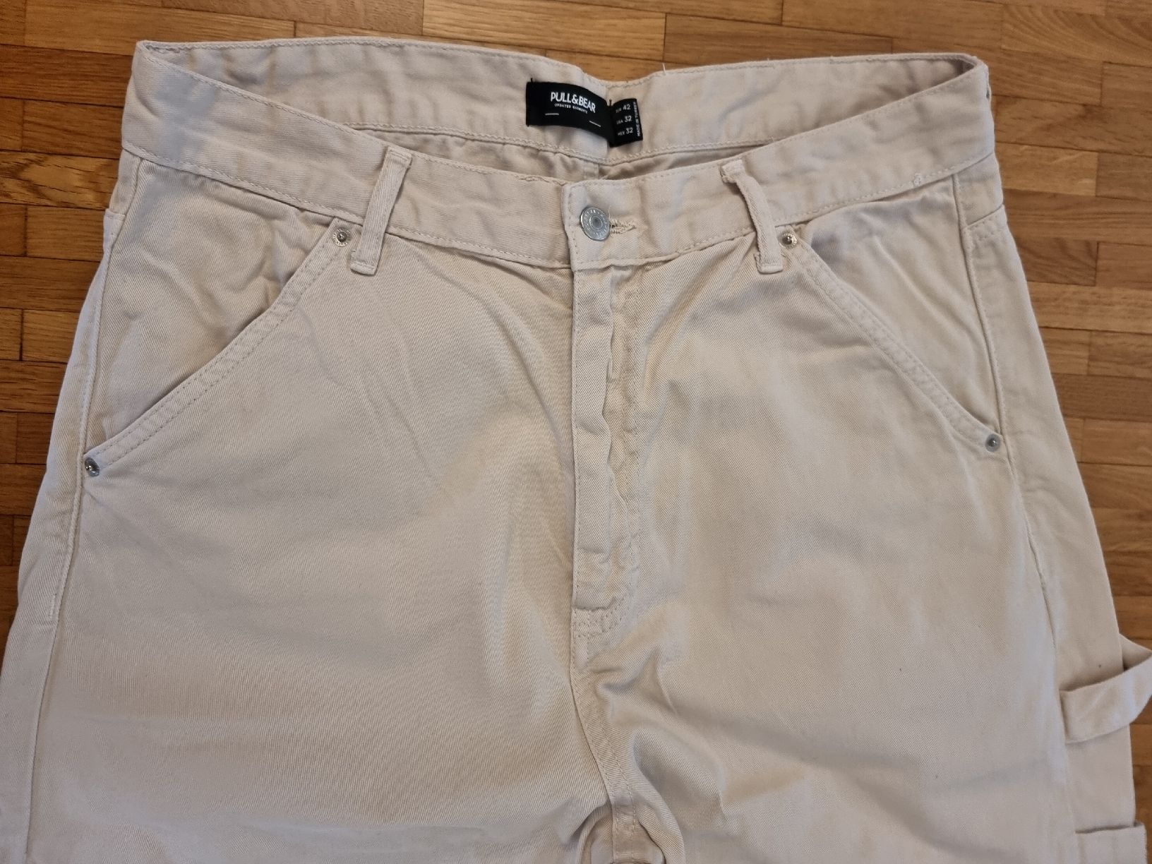 Pull&Bear Pantaloni: Pantalons homme PULL & BEAR écru T32 – Nuovo (secondo la descrizione) da Veyrier venduto da Leilazizou 1