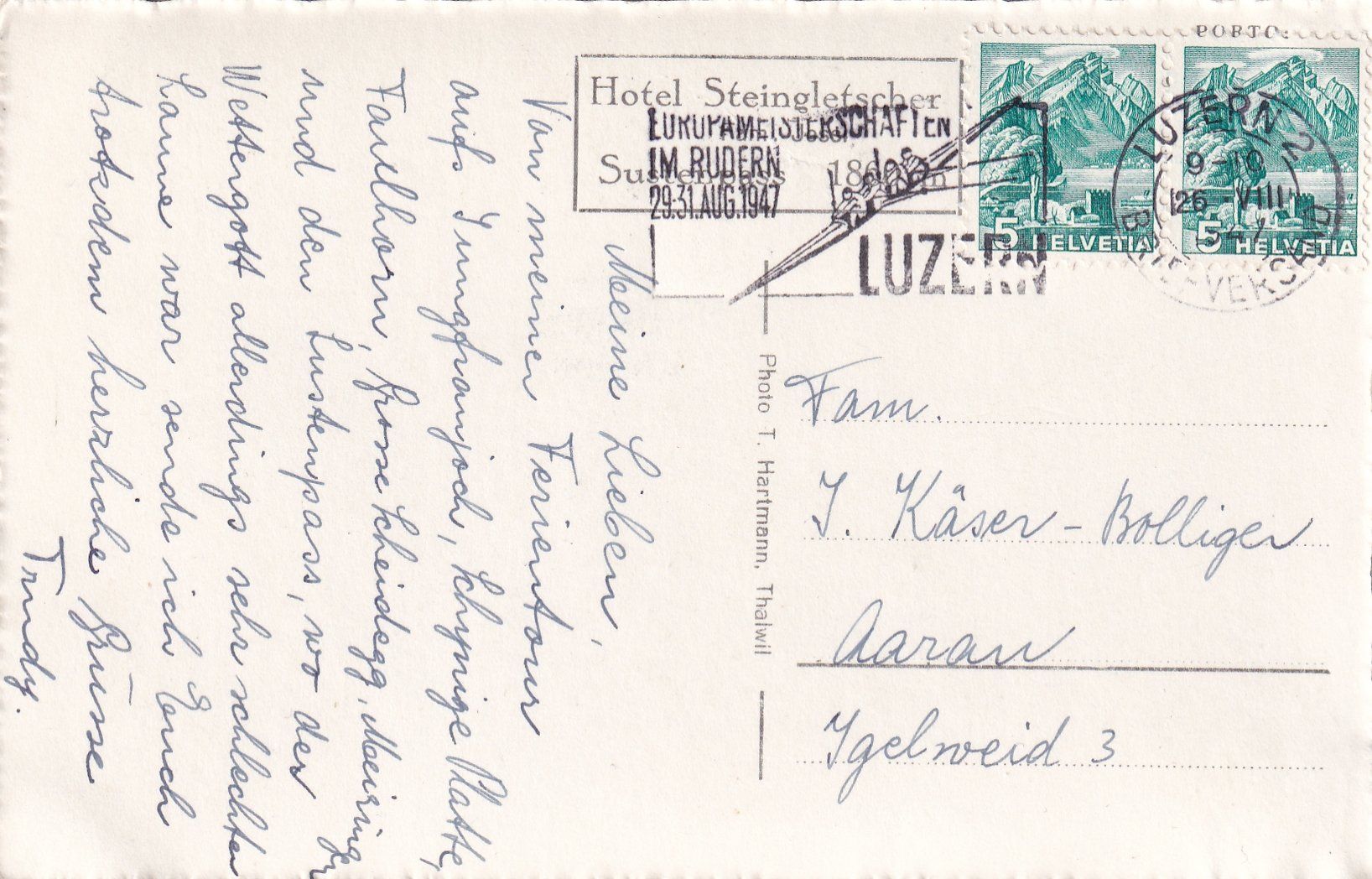 Cartoline postali: Partie am Steingletscher, Sustenpass /bo – Usato da Hombrechtikon venduto da Rudolf07 1