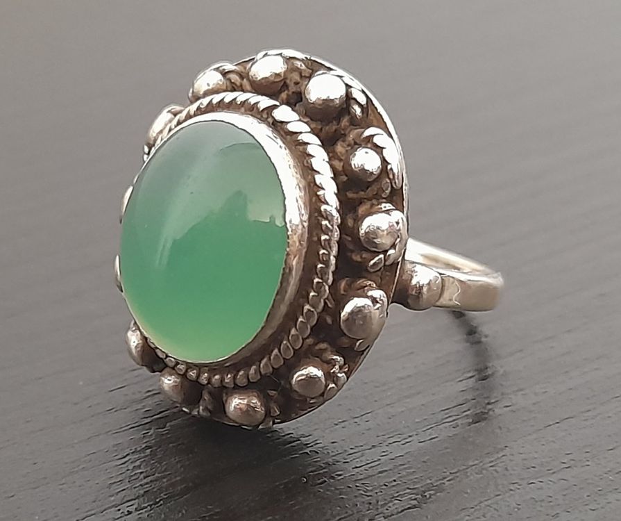 Bague Vintage En Argent 800 - Bijou Ancien Élégant, Occasion à Nettoyer