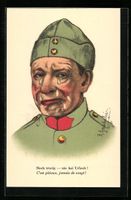 Soldat weint, weil er keinen Urlaub beko