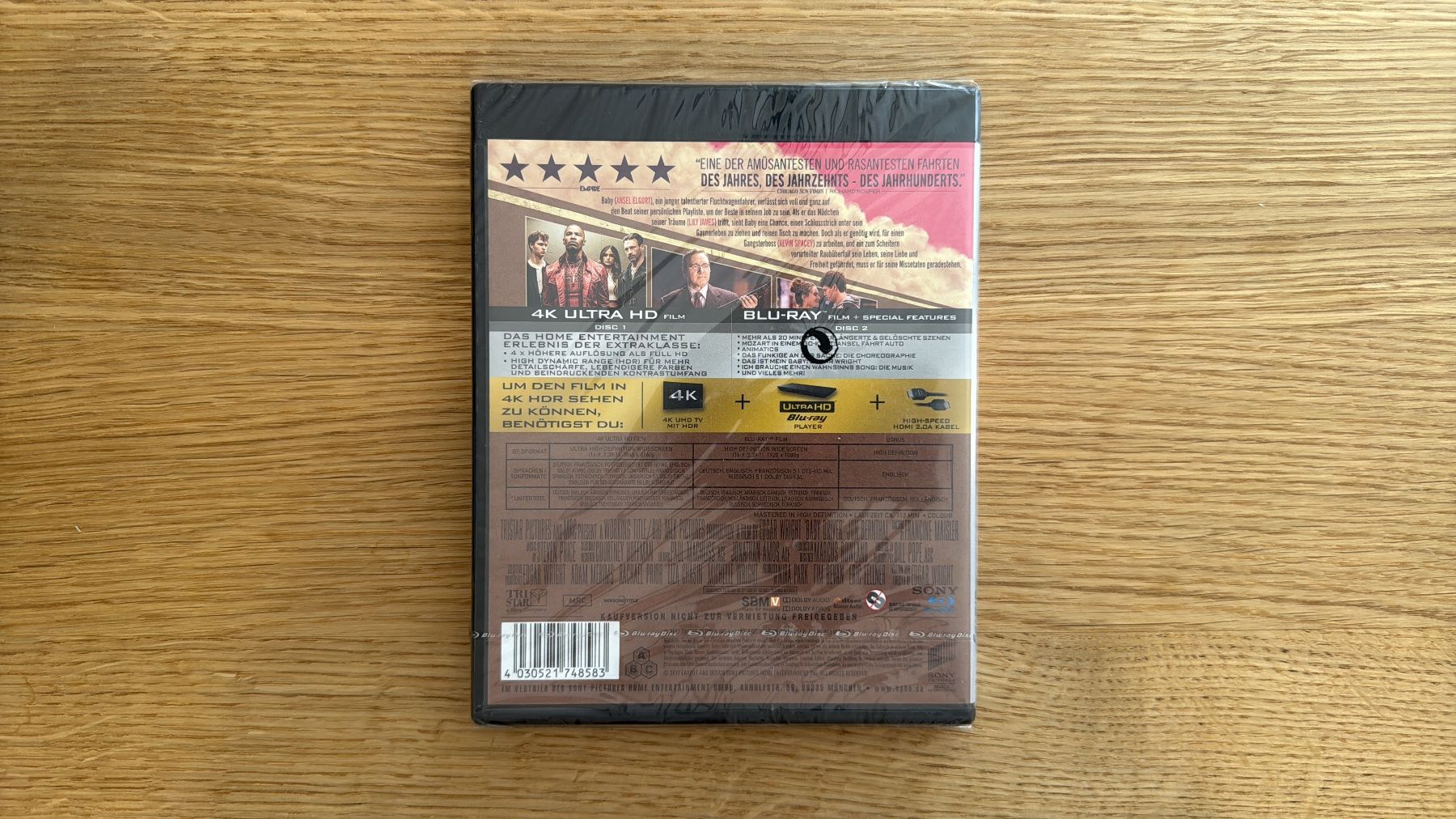 Tutti i DVDs: Baby Driver - 4K UHD Blu-Ray – Nuovo e nell'imballaggio originale da Wallisellen venduto da Art_Vendorlay 1