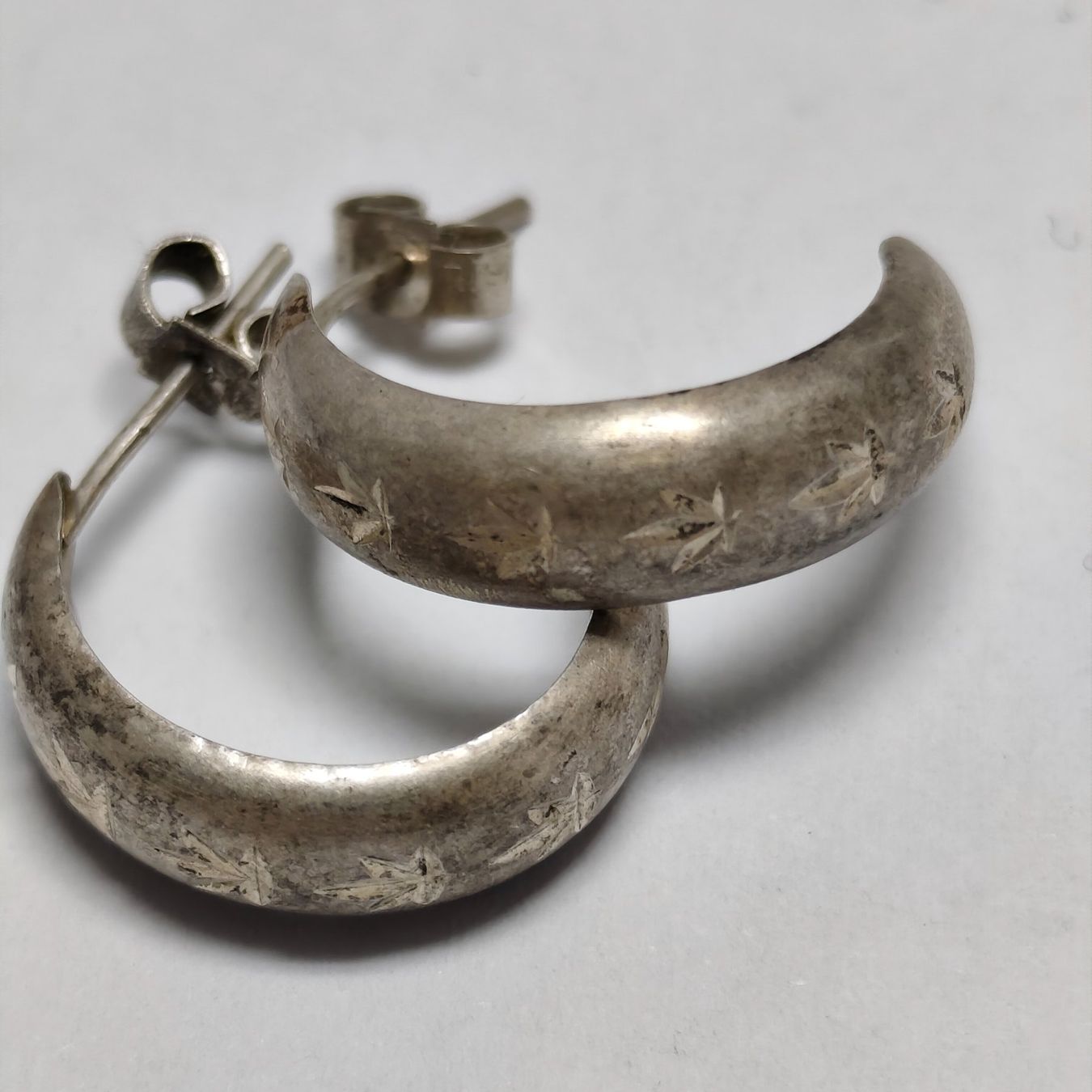 Orecchini pendenti & Orecchini a lobo: Vintage Silver silber Stud Earrings Boucles d'Oreilles #A3 – Usato da Châtelaine venduto da Tropic.Watch2