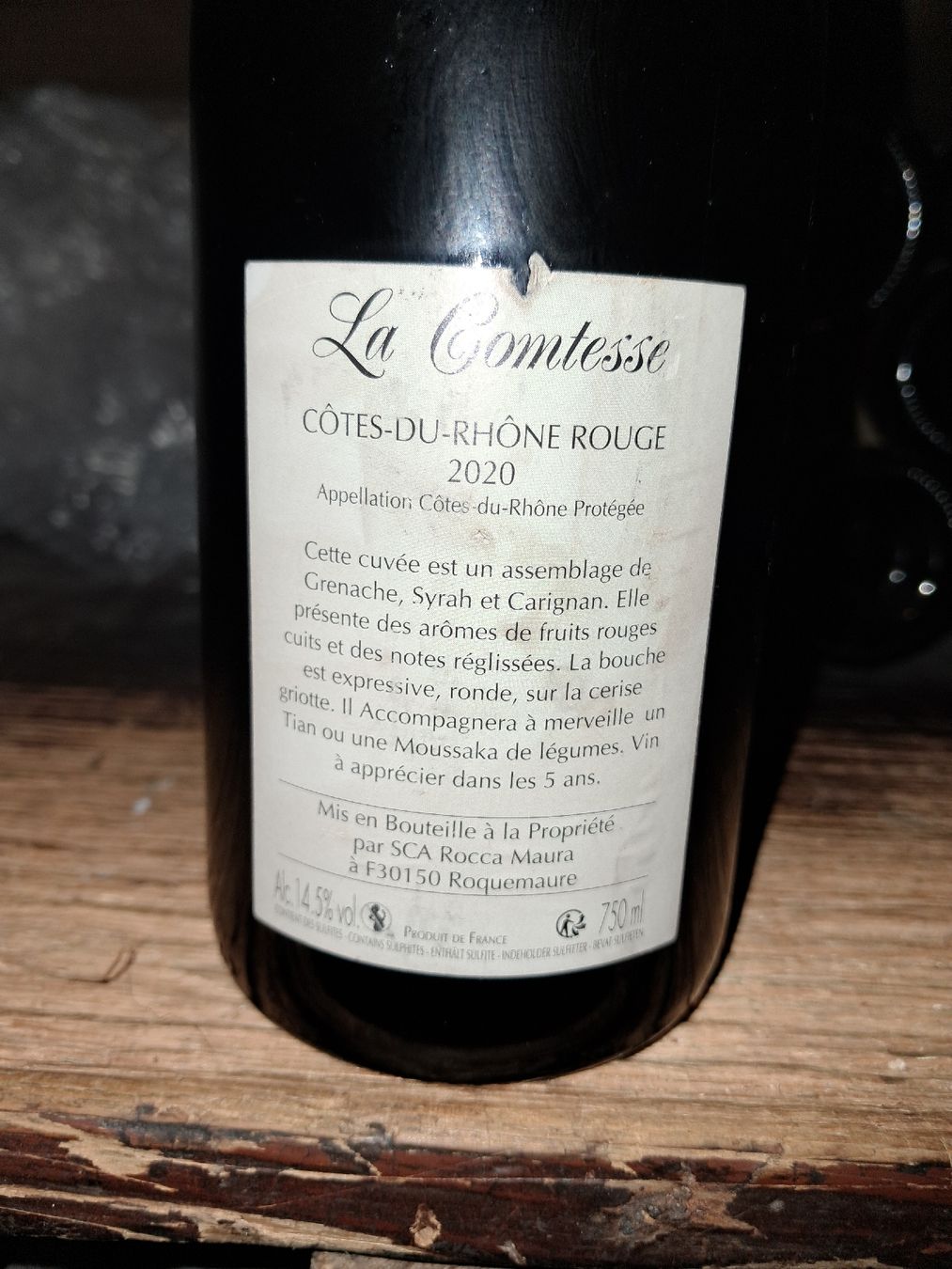 Vins: La Comtesse cotes-du-rhone 2020 – Neuf avec emballage d'origine à Le locle par juliensaran 3