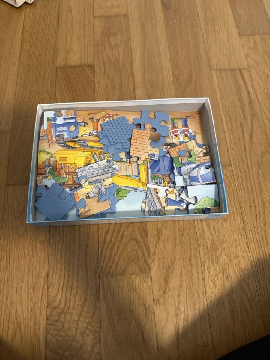 Ravensburger Puzzle: Ravensburger Kinderpuzzle Baustelle - 2x24 Teile – Usato da Glattfelden venduto da nur_xpw6 1