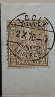 Enveloppe ancienne 1876 Le Locle cachet Auguste Bachelin
