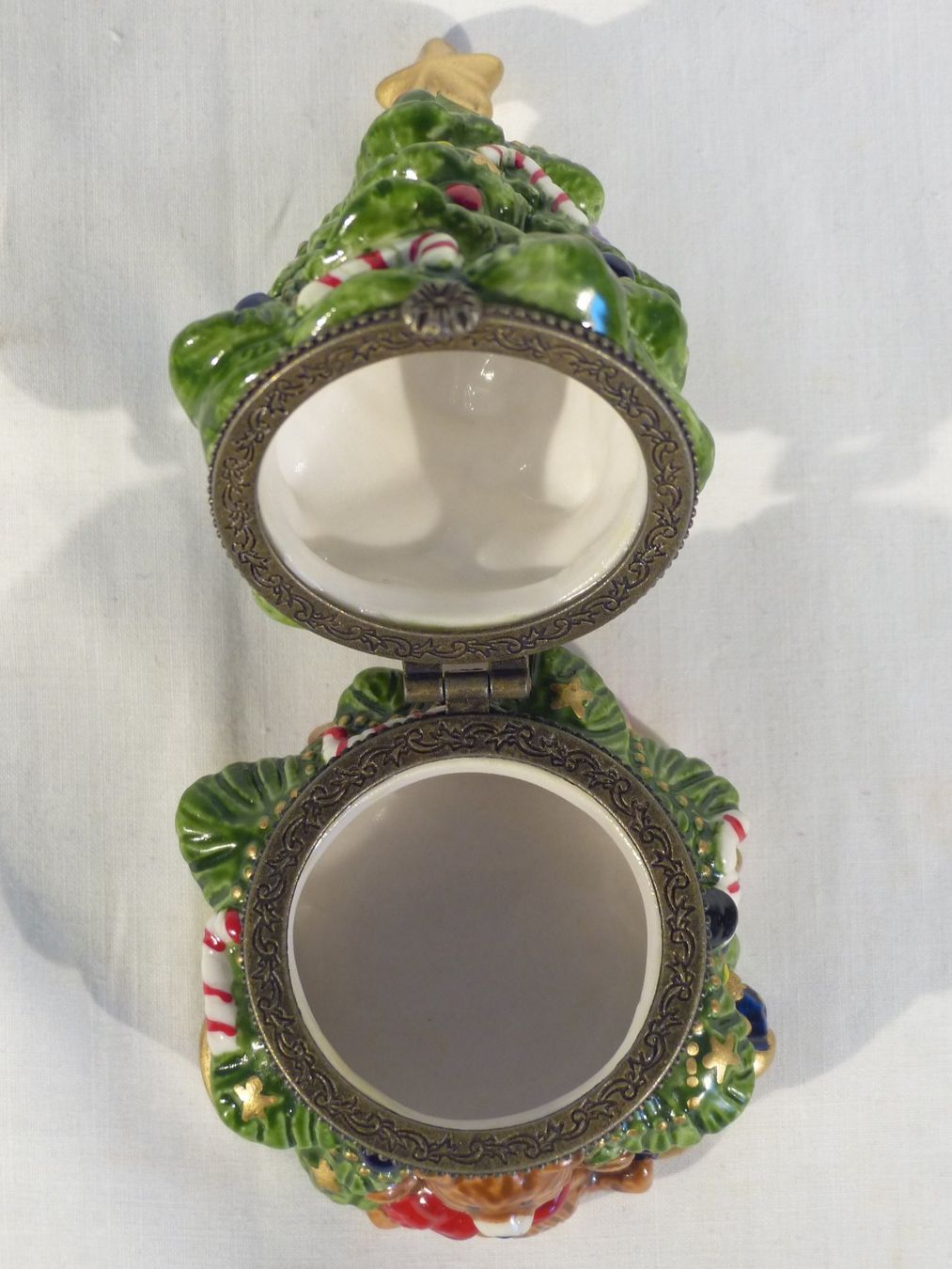 Tutte le decorazioni: edle Weihnachtsbaum-Keramik-Dose – Nuovo (secondo la descrizione) da Zürich venduto da botschinski 8