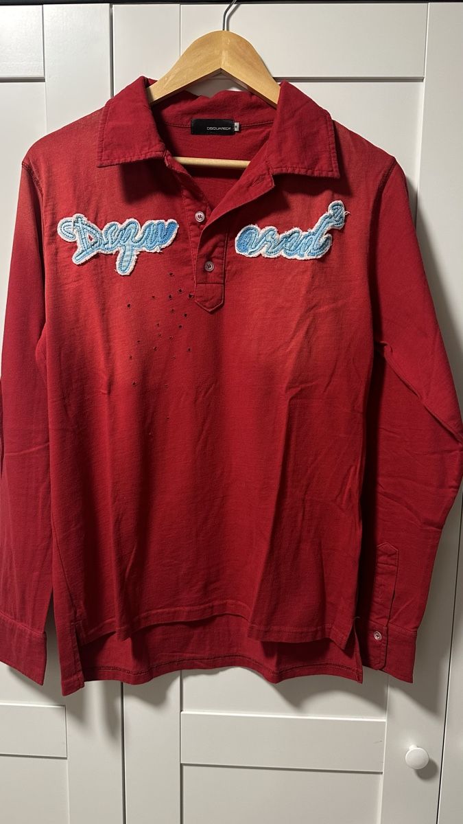 Polos: Dsquared Shirt M L Longsleeve washed destroyed boho – D'occasion à Stetten AG par rai_hy6h 1