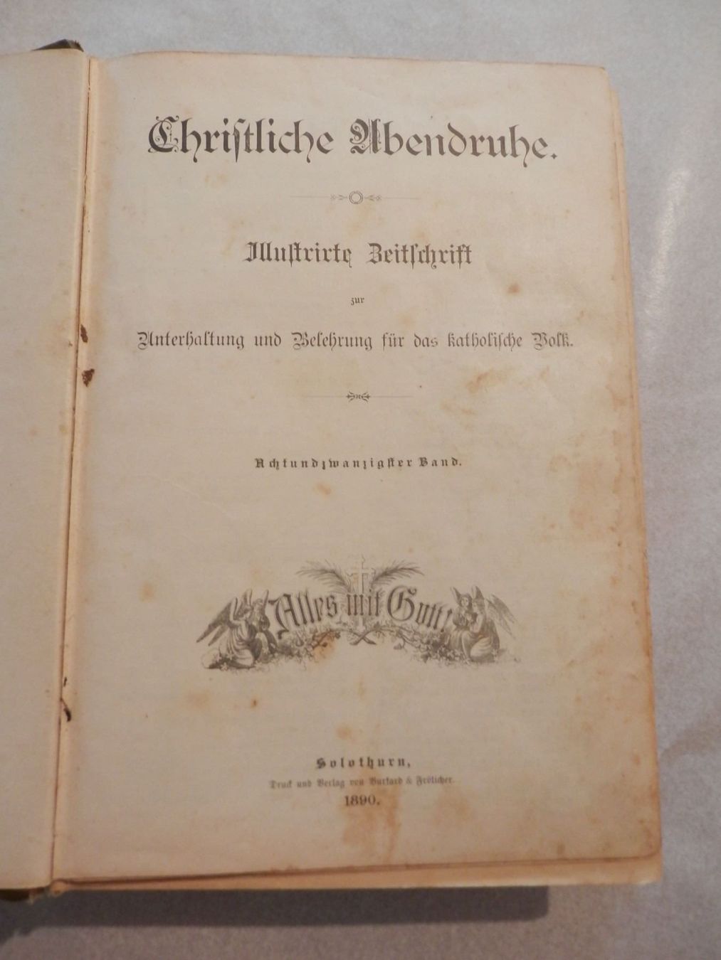 Libri: Christliche Abendruhe 1890-1891 – Usato da Weiach venduto da weiach82 2