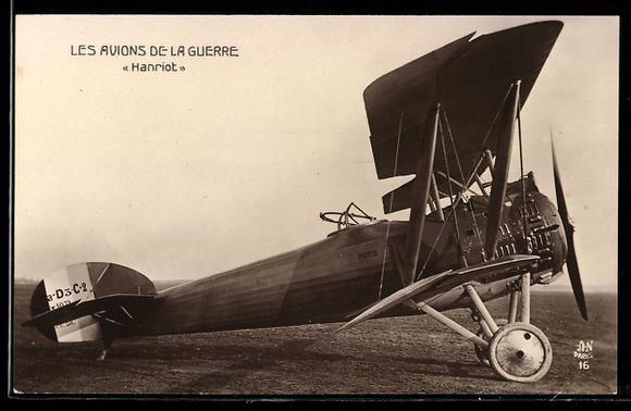 Bilder & Poster: AK Flugzeug Hanriot auf der Startbahn – Gebraucht aus Berlin von bartko-reher