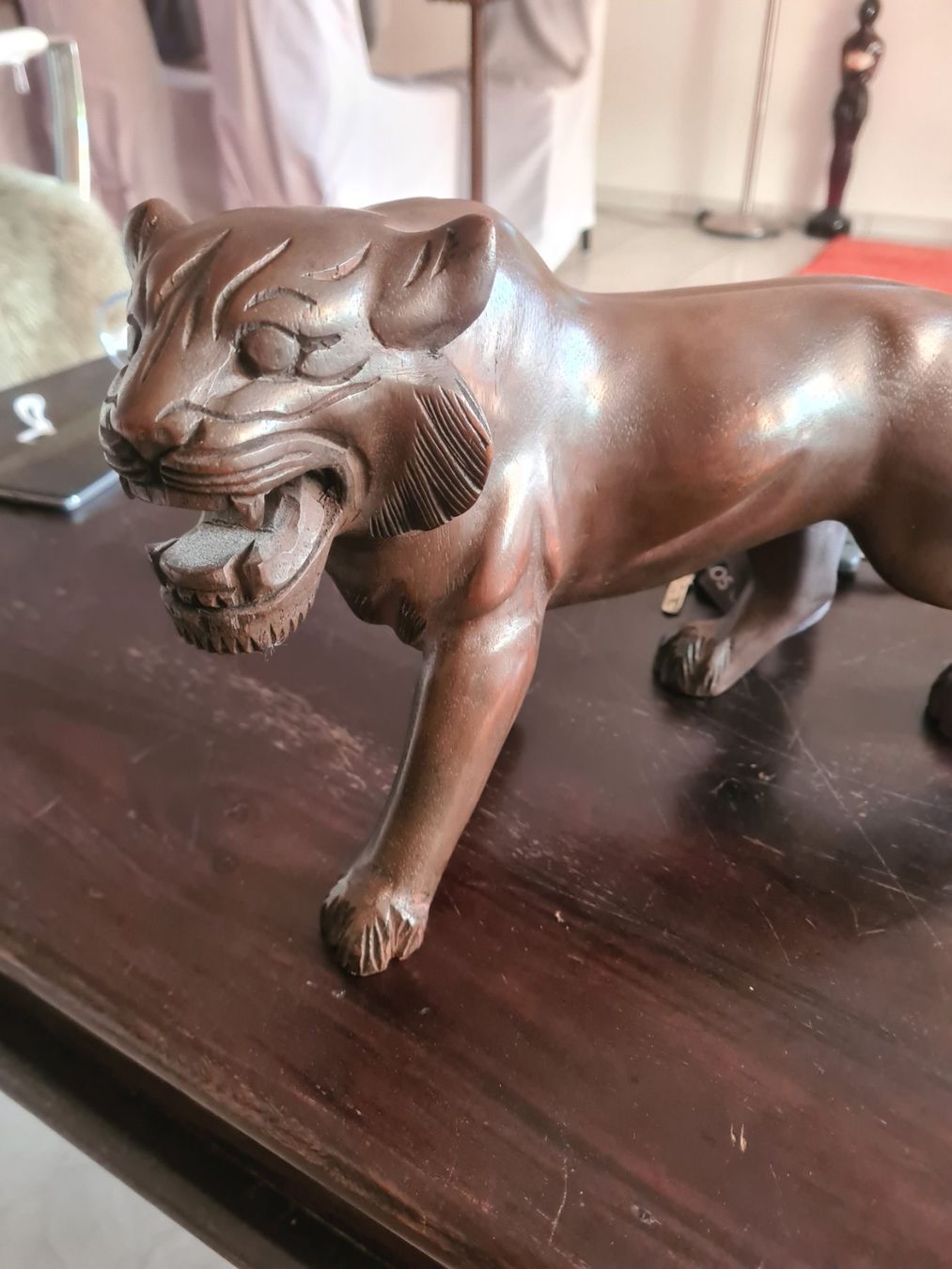 Sculture & Statue: Tiger Skulptur aus Holz – Usato da Laupen ZH venduto da chefdom