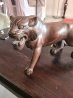 Tiger Skulptur aus Holz
