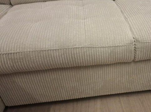 Sofas: XL WOHNLANDSCHAFT SAMTKORD CREME! 1299.- – Neu und originalverpackt aus Recherswil von Moebel_Outlet 3