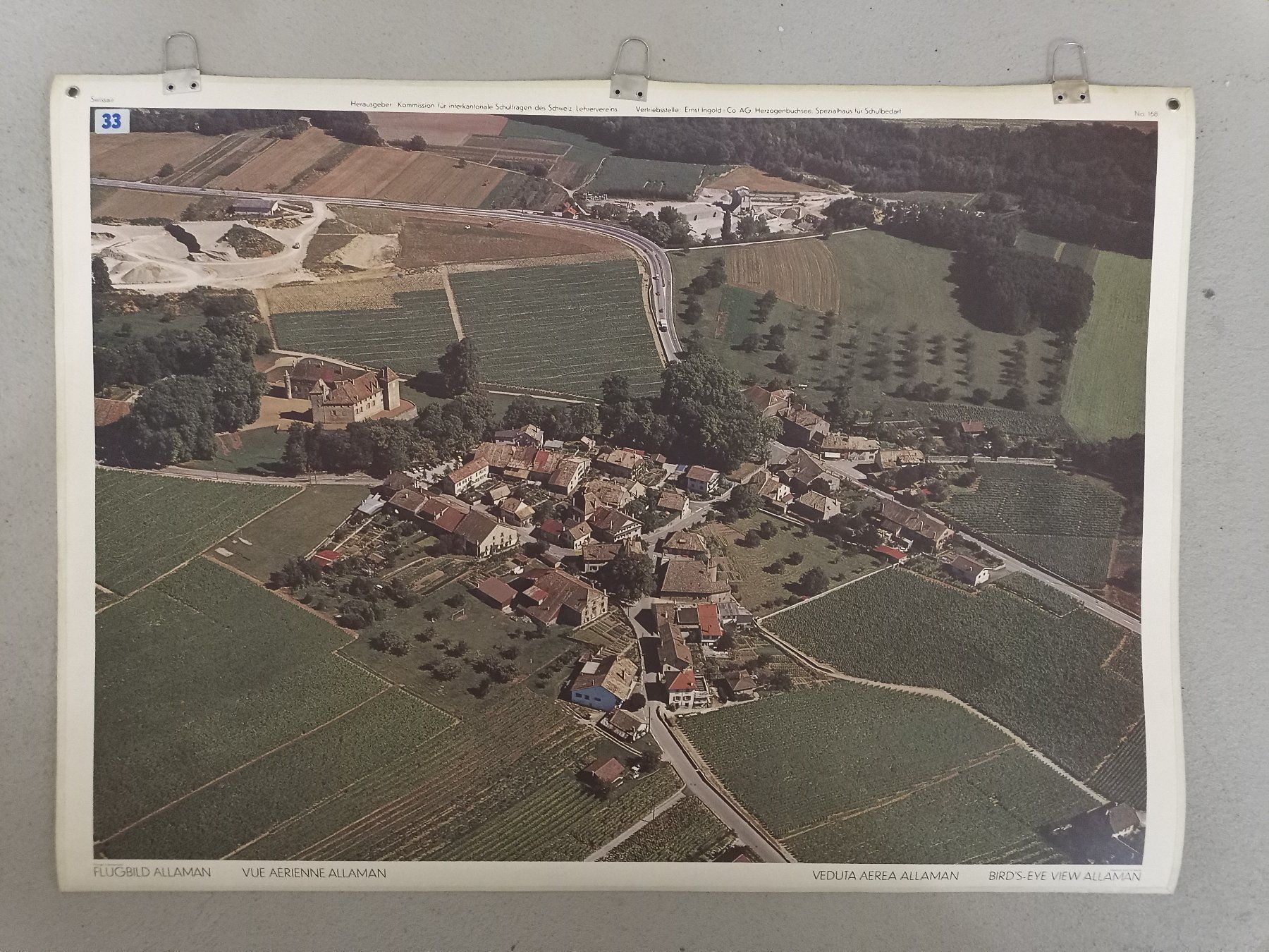 Foto & Immagini: Schulwandbild 168 Flugbild Allaman – Usato da Zürich venduto da danihell