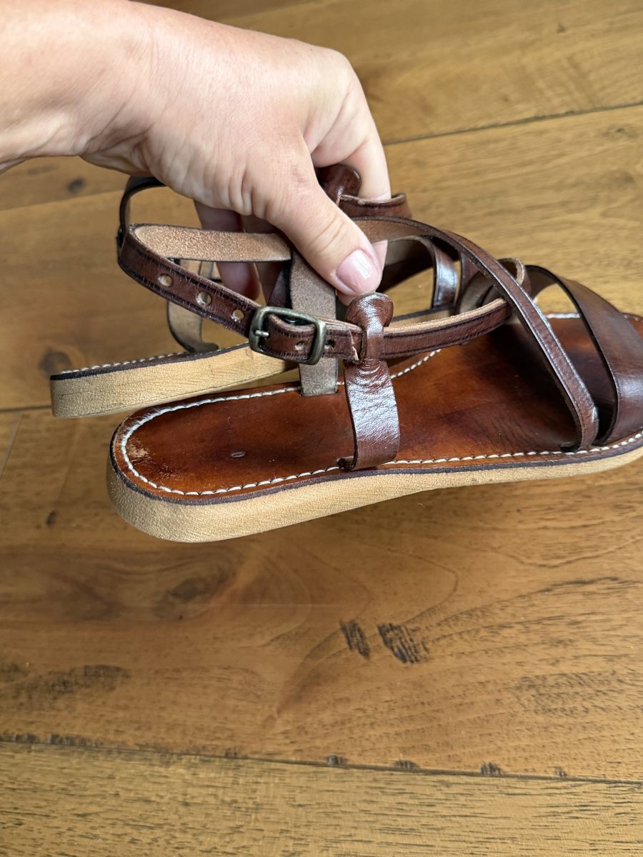 Scarpe da donna: Sandali donna in pelle marrone – Usato da Cademario venduto da Iby_30 2
