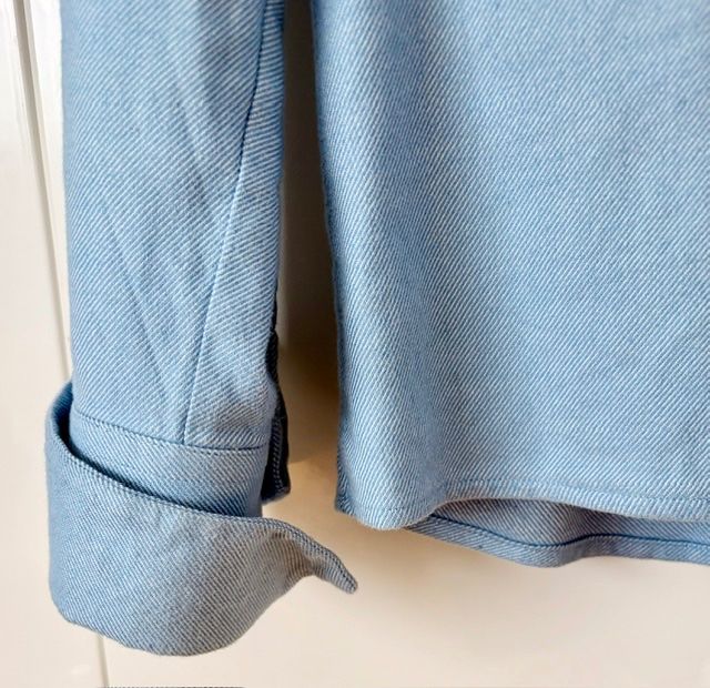 Camicette: Flanell-Bluse, hellblau, M – Usato da Zürich venduto da gunti02 3