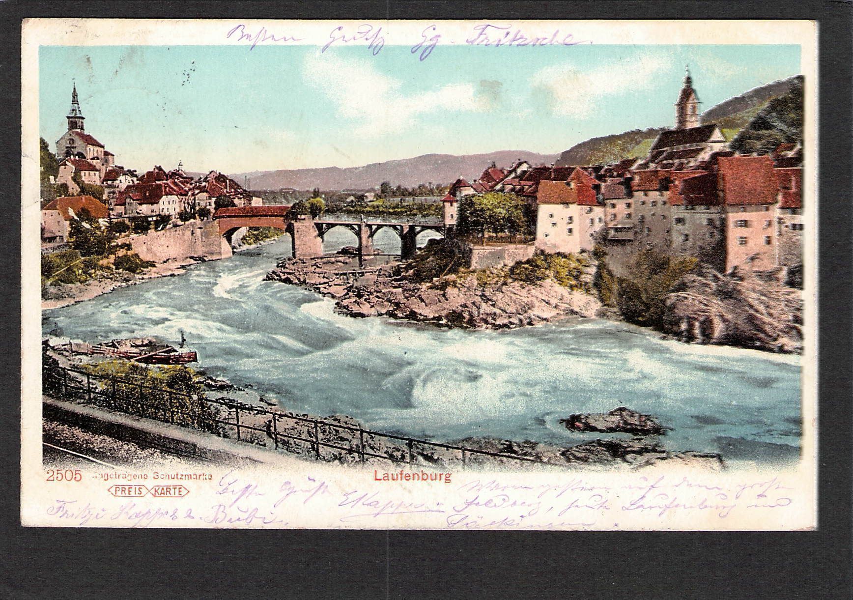 Cartoline postali: AK, AG , Laufenburg , 1905 – Usato da Reichenburg venduto da Pipo-67