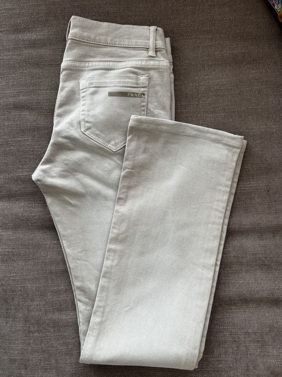 Prada Jeans: Original Stylish Off-White Prada Jeans - Size 28 – Nuovo (secondo la descrizione) da Wallisellen venduto da Corinne.-