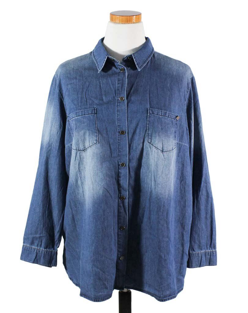 Ulla Popken Blusen: Ulla Popken Jeansbluse Gr. 46/48 – Neu (gemäss Beschreibung) aus Belp von caramel-secondhand