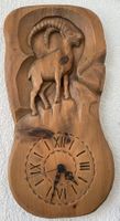 Holzschnitt - Steichbock Uhr
