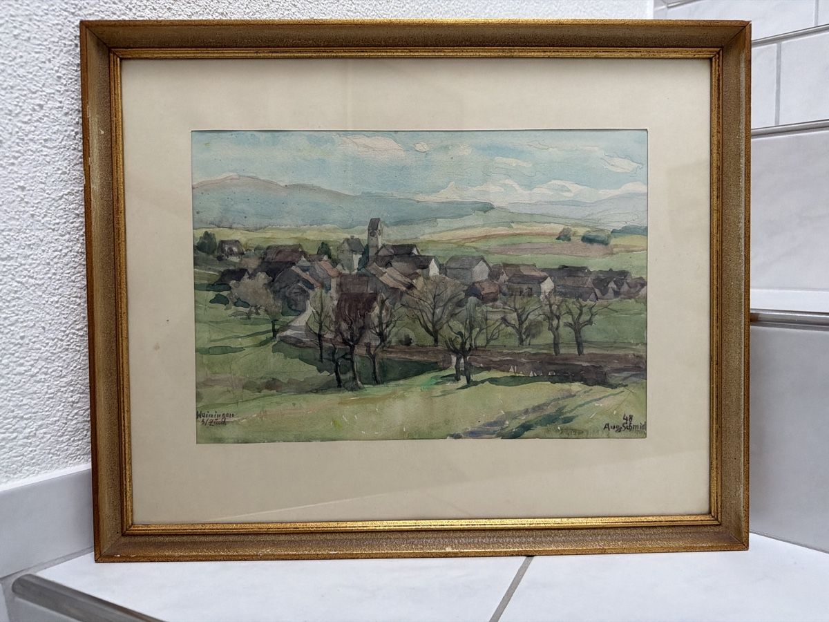 Dipinti: Gemälde, August Schmid 1948. – Usato da Biberist venduto da Momo33 5