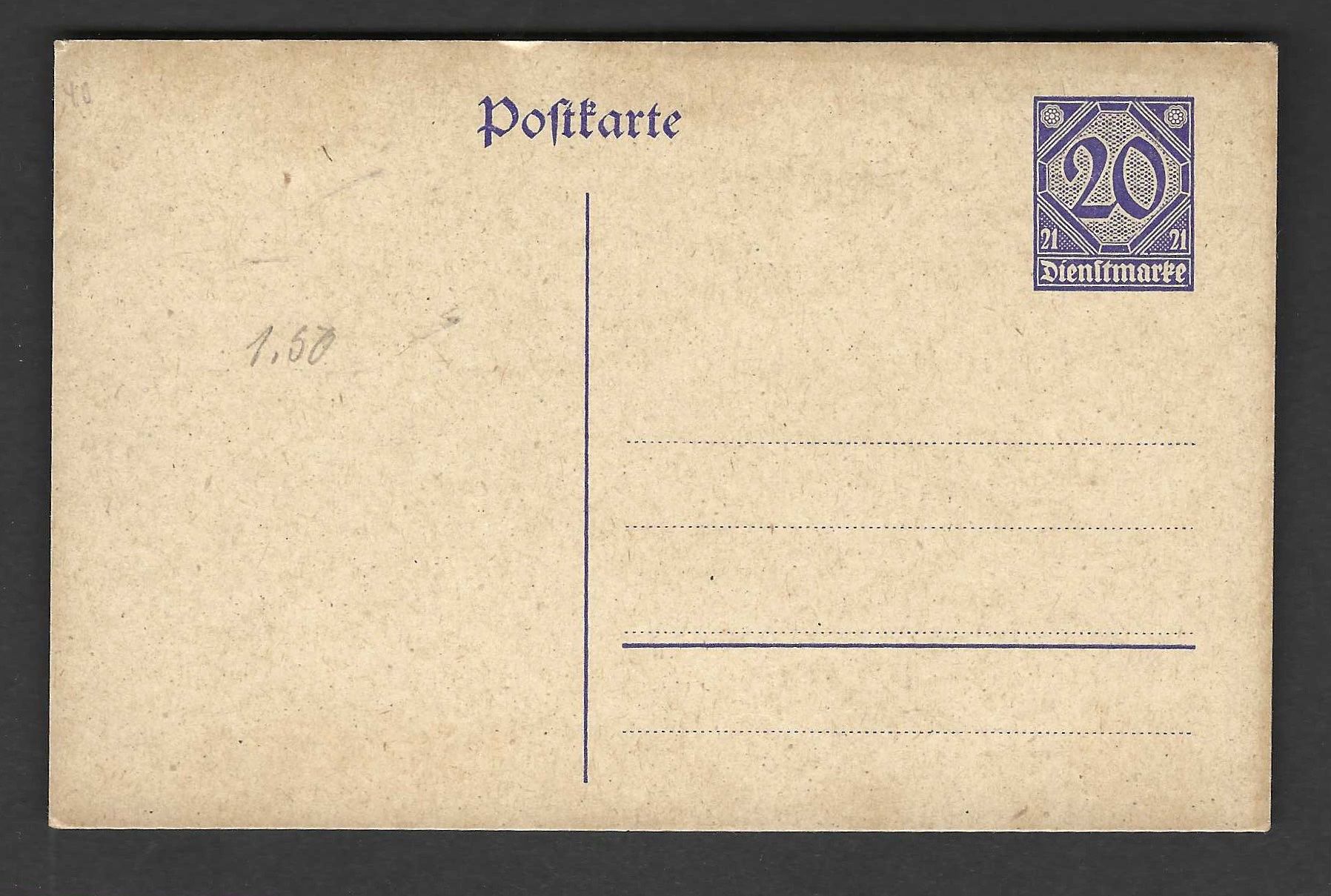 Alle Briefmarken: Deutsches Reich 1Postkarte – Neu (gemäss Beschreibung) aus Koblenz von Markenhimmel