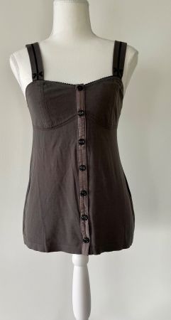 Special Marc Cain Top Dunkelgrau Knöpfe, Size 3 (Grösse 38)