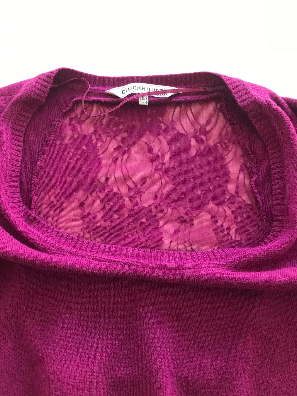 Maglioni & Felpe: Schicker Pullover mit Spitzenrücken Grösse L – Usato da Sirnach venduto da primo.si 4