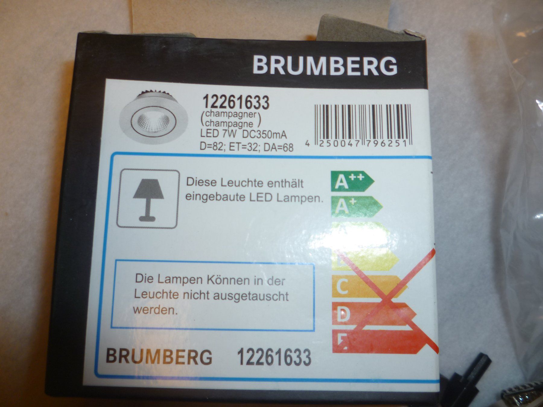 Lampadari & plafoniere: Einbauspot SEVEN-R LED-Einbaustrahler IP20 Brumberg – Nuovo (secondo la descrizione) da Zeiningen venduto da elcanaja 2