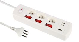 Steckdosenleiste Fix-Line+ MultiSwitch USB-C 3x T13, 2x USB-