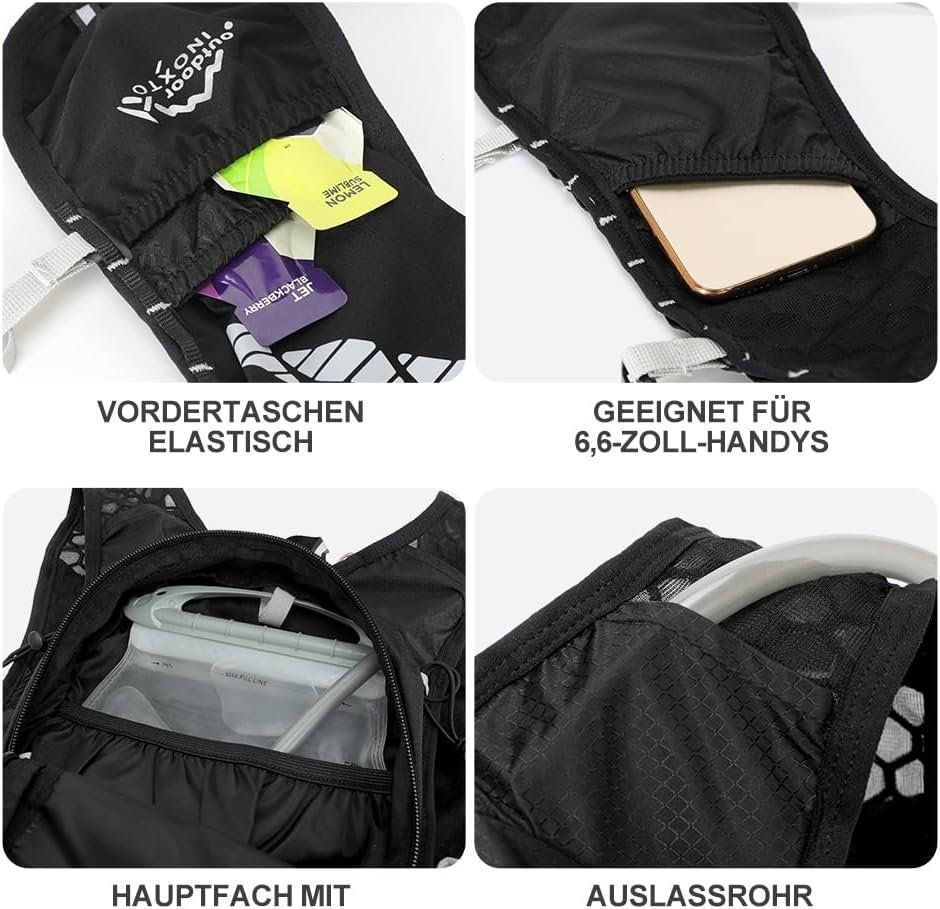 Zaini: Outdoor Laufrucksack + 2L Wasserblase – Nuovo e nell'imballaggio originale da Geneve venduto da Titi2008 6