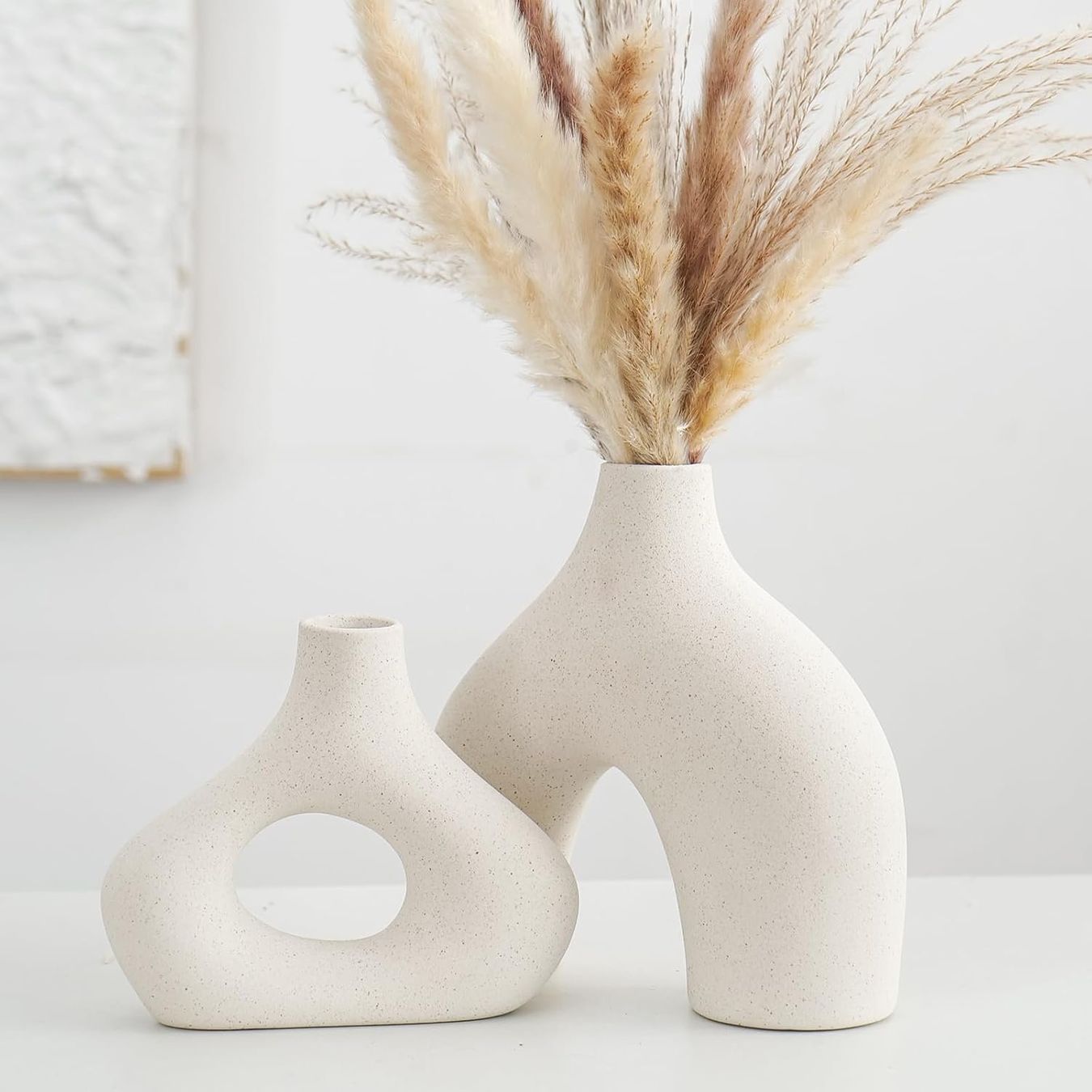 Vase & Récipients: Beige Keramikvase 2er-Set – Neuf avec emballage d'origine à Nuglar par SaleRitter