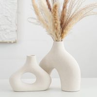 Beige Keramikvase 2er-Set