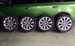 Bereifte Alufelgen 17 Zoll 225/50 R17 VW Sharan 7N, Alhambra