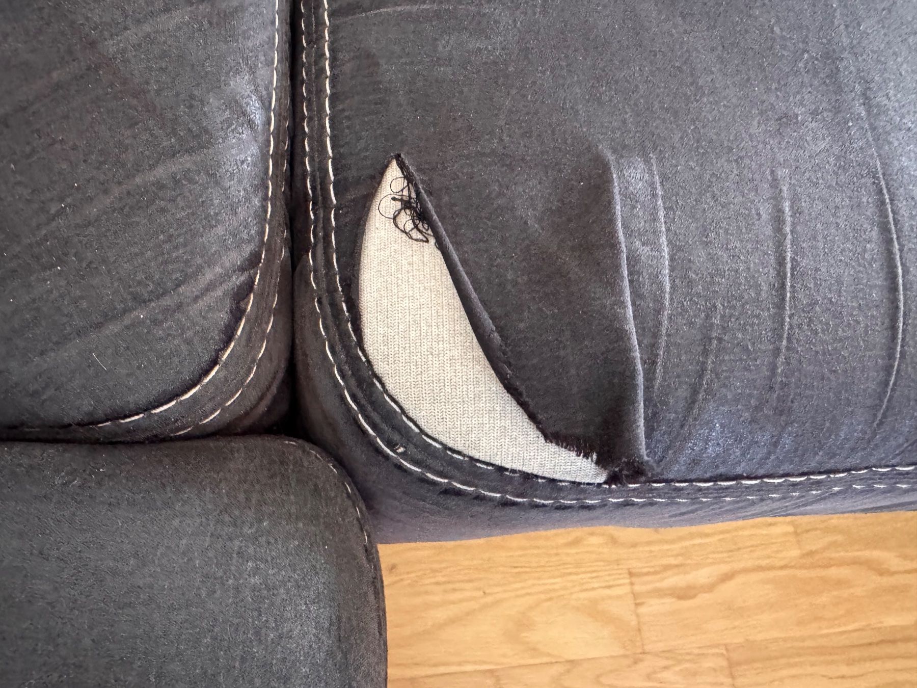 Divani: Gemütliches Ecksofa mit Hocker braun – Usato da Hunzenschwil venduto da mar_t6ft 4
