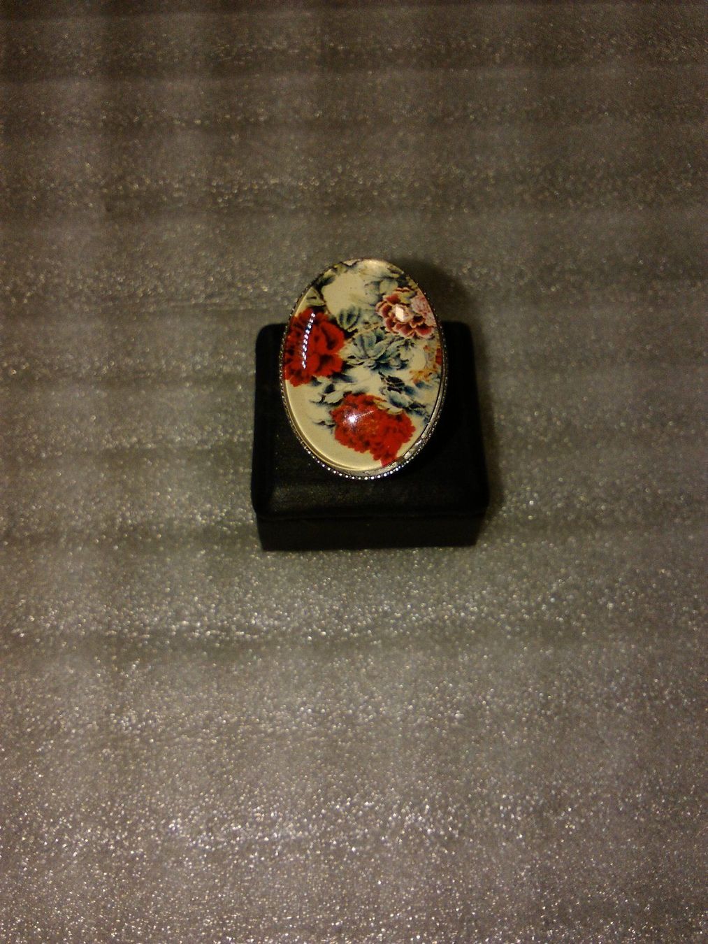 Ringe: RING EDELSTHAL,,,MIT BLUMEN,,GLANZIG – Neu (gemäss Beschreibung) aus Basel von bijoutrie_4 3