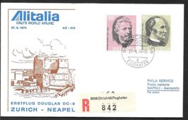 Erstflug Zürich - Neapel 27.5.1974