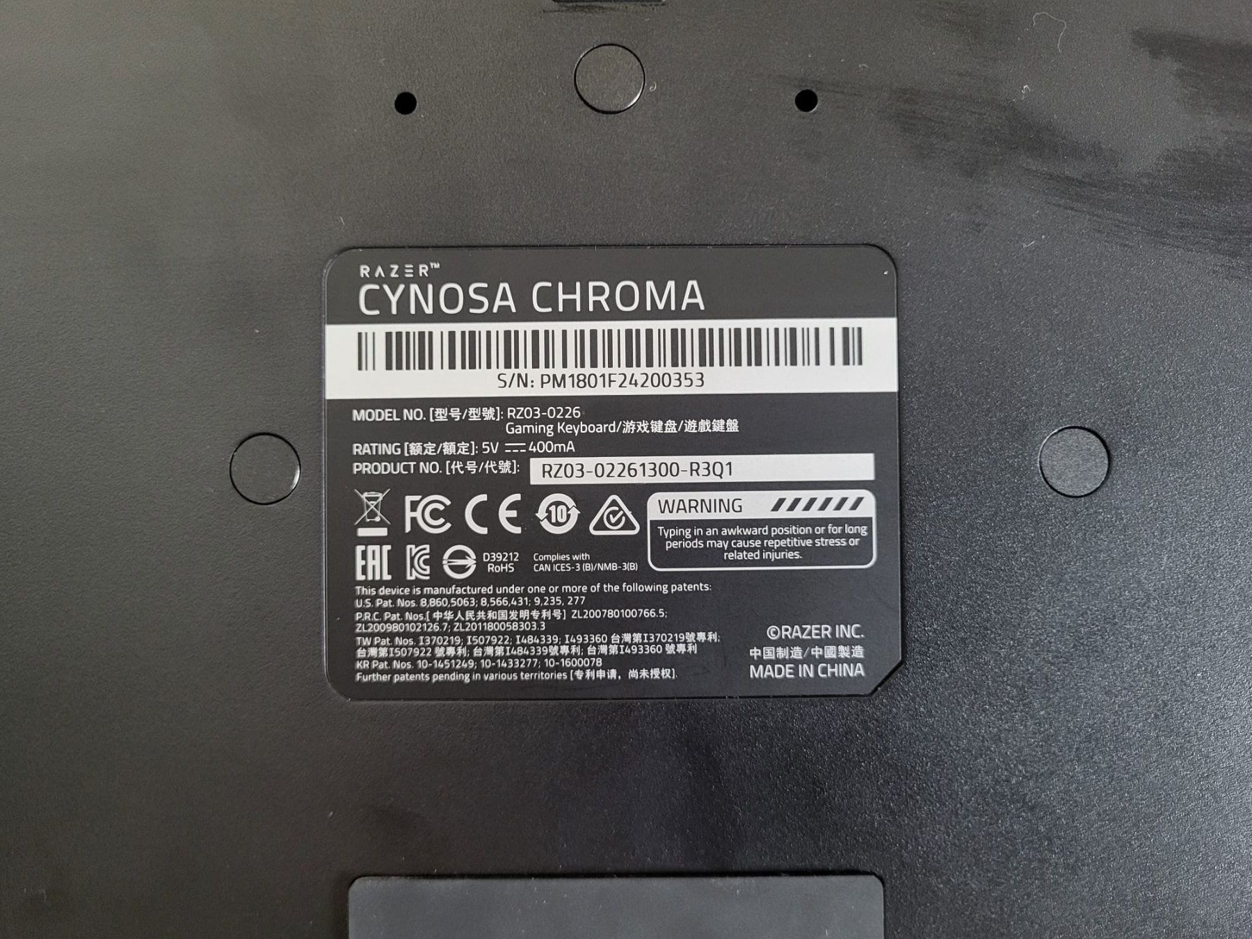 Razer Tastiere: Razer Cynosa Chroma – Usato da Dompierre FR venduto da Mohren_Bass 2